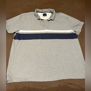 Denver Hayes NWOT grey and navy polo shirt size 3 XL